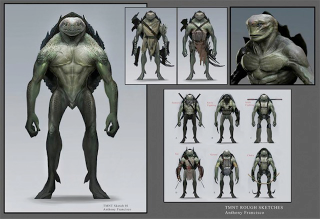 Illustration for article titled Concept Art Shows The Live-Action TMNT Could Have Been Much Creepier